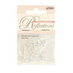 AussieSuperStore Jewellery Making Supplies Glass Bicone Beads 6mm (in 2 styles) Glass Bicone Beads 6mm | Jewellery Making Beads| Jewellery Making Supplies